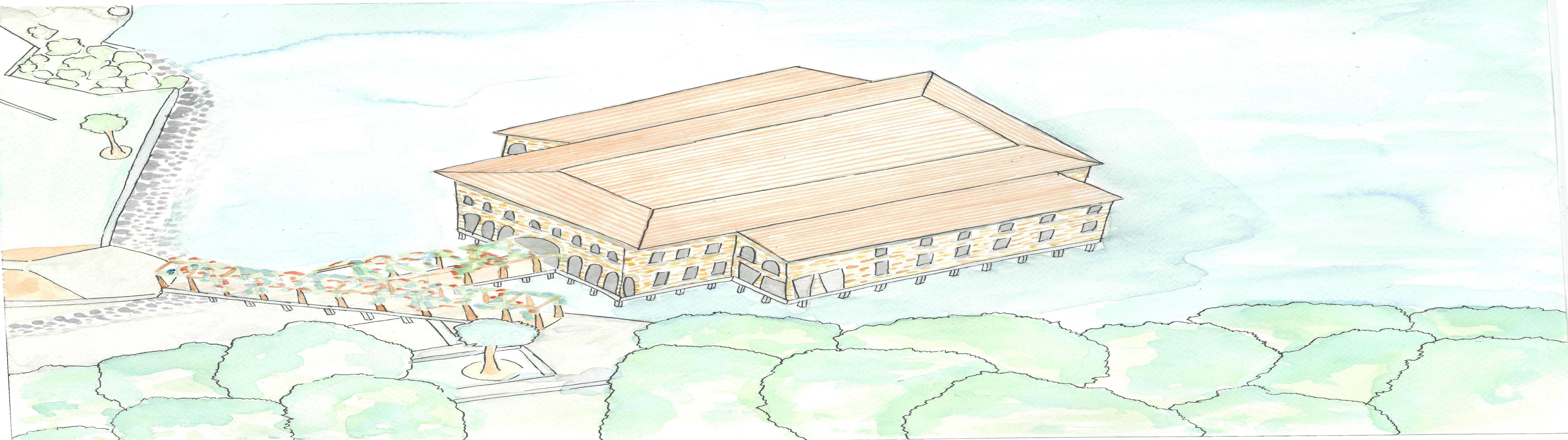 External render of theatre