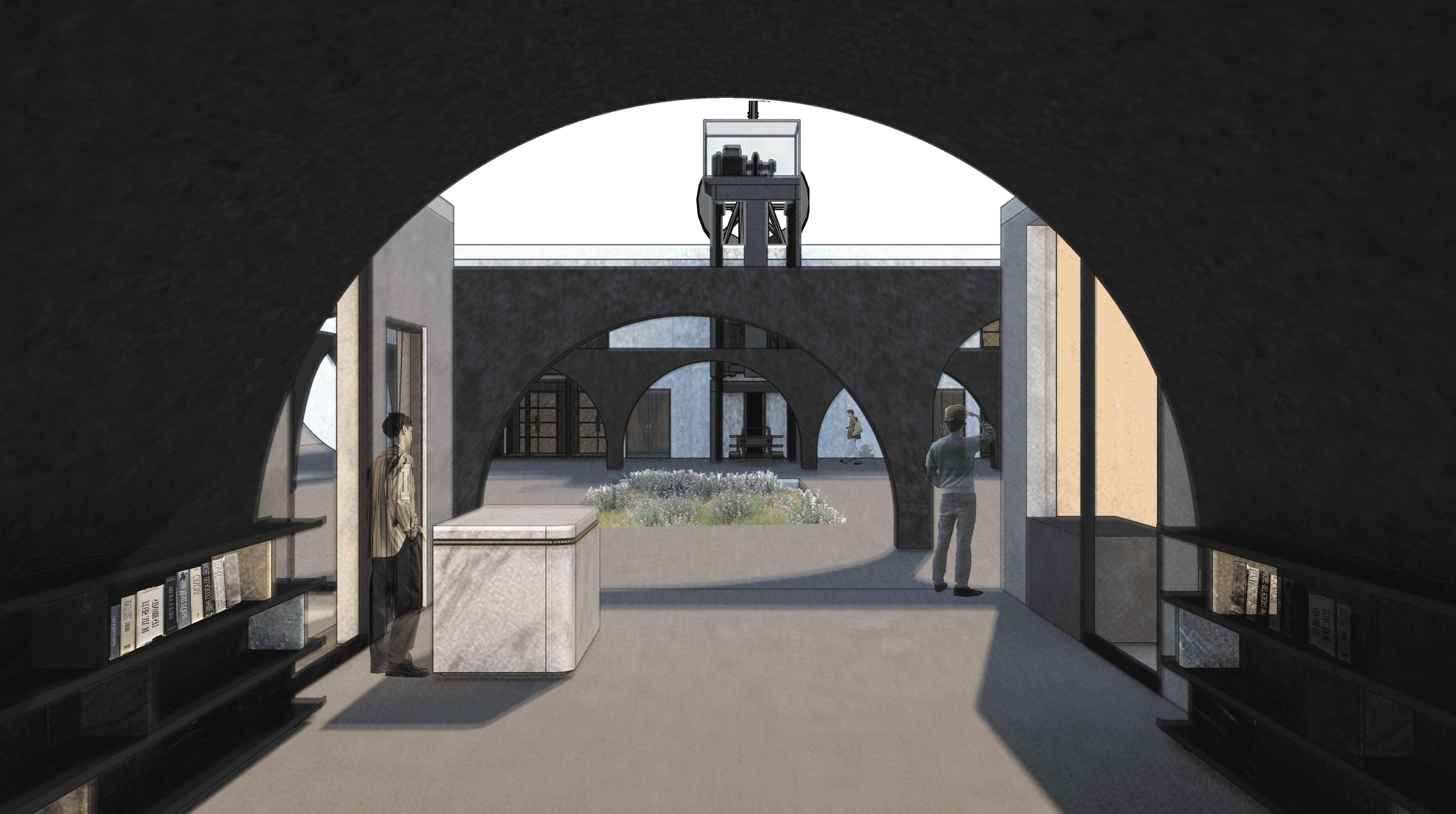 This threshold invites visitors to explore layered histories through arched frames, creating an immersive passage through time. The interplay of shadows and light reveals and conceals the remaining architecture, enhancing a sense of discovery.