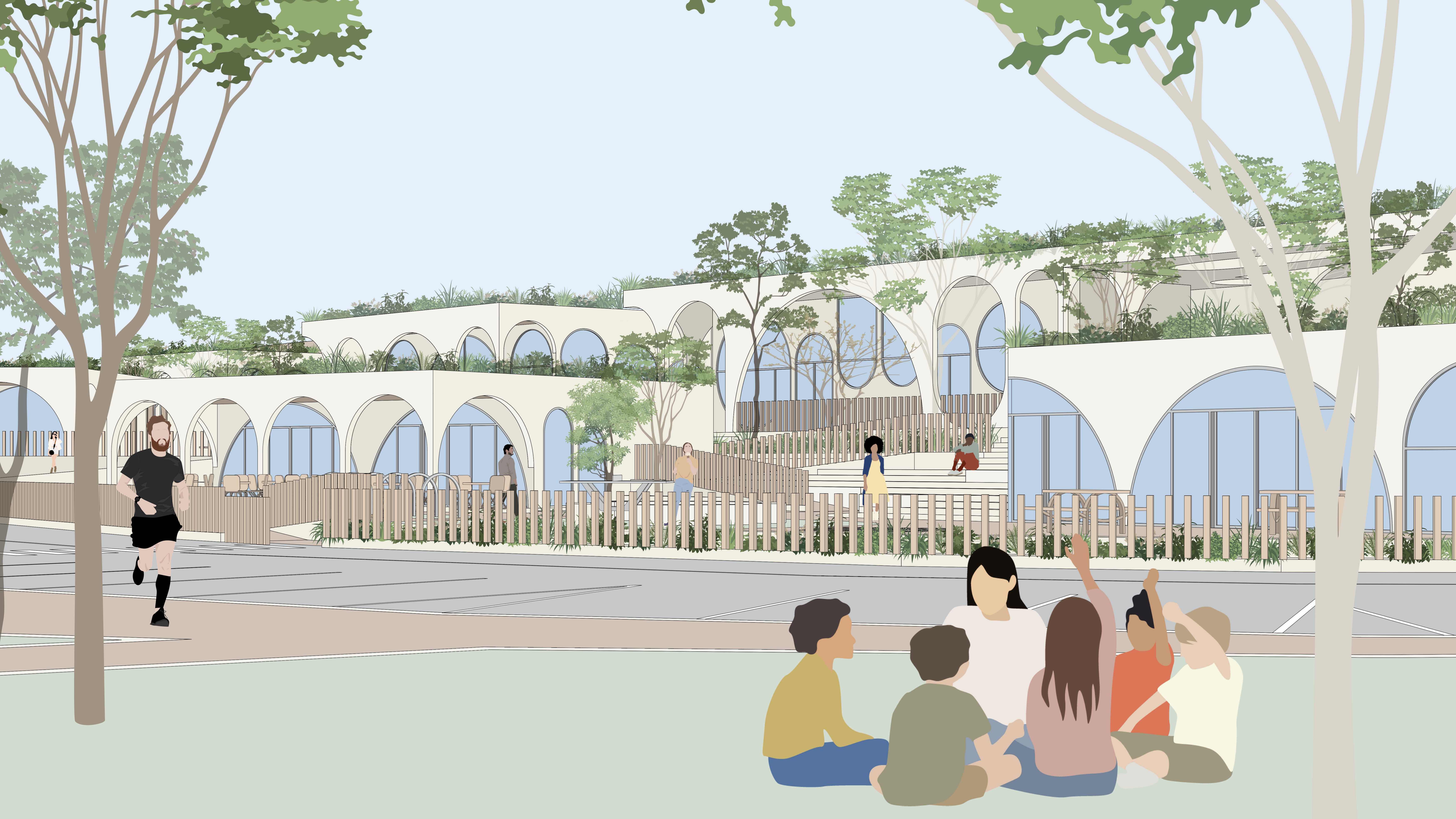 The design proposal aims to subvert traditional expectations about youth care environments, creating a fun and welcoming space that kids can occupy, explore, play and make their own. 