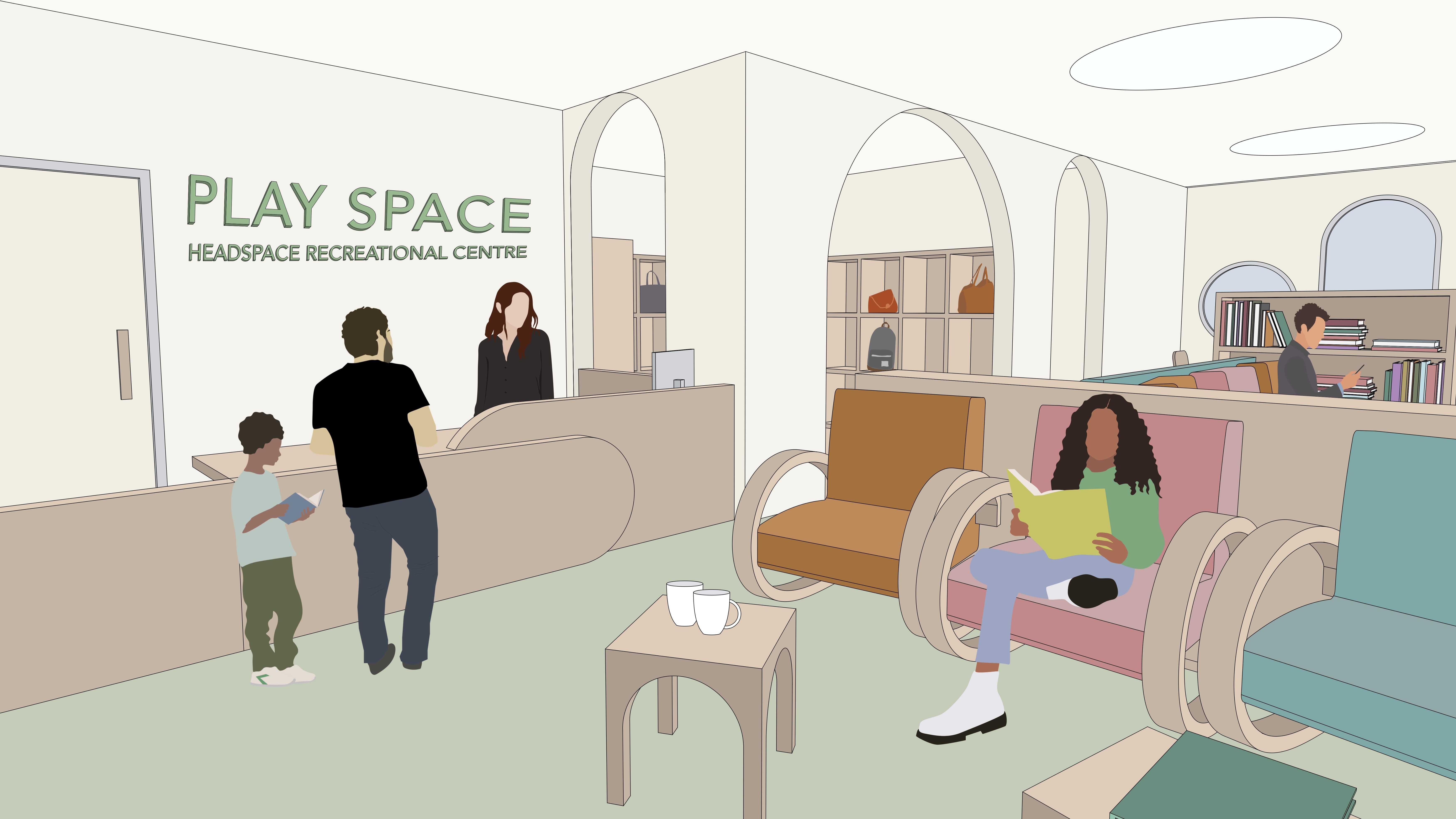 The reception is designed as an information hub and waiting room where patients can get information about activities or consultations. The reception also features a locker-room that facilitates patient check-in/check-out. 