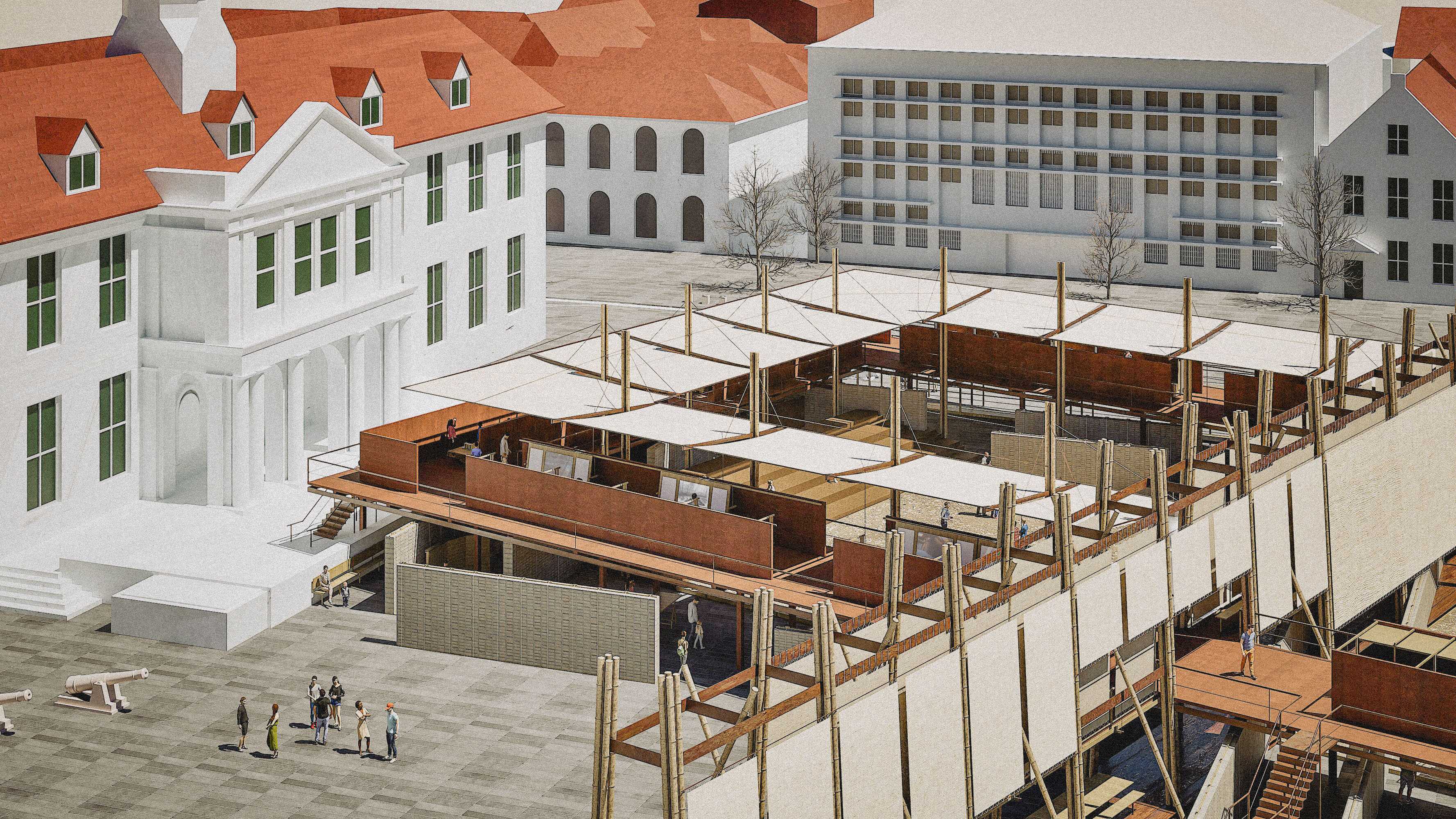 ‘Compliant’ and 'Non-compliant': 
Since colonial times, concrete and brick structures have been considered 'compliant' construction, while simple stilt houses in the kampung have been viewed as 'non-compliant'.