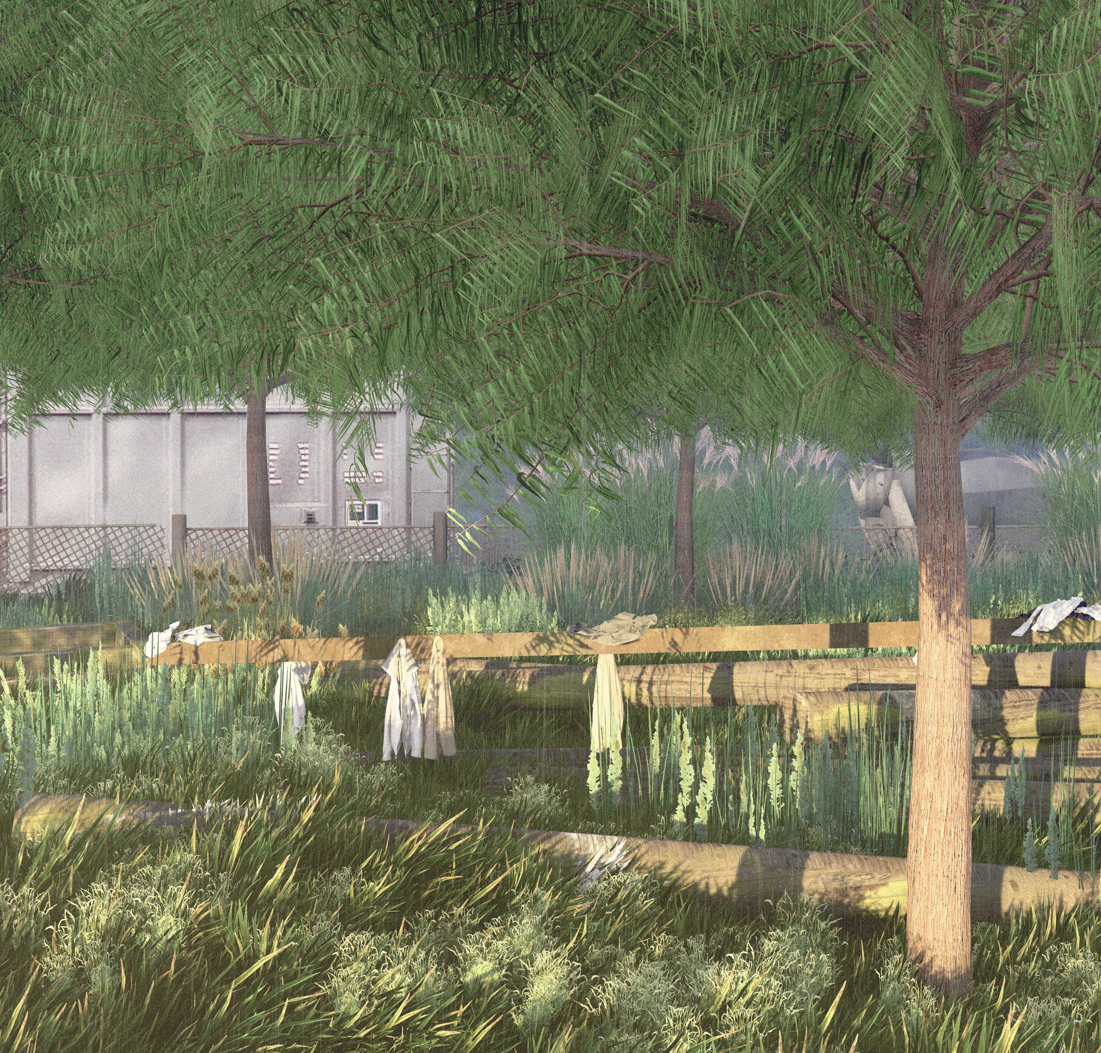 Design Intervention 5 recreates yet another still from the movie Mirror.  The gap here is less apparent and bears a stronger semblance to the original. 