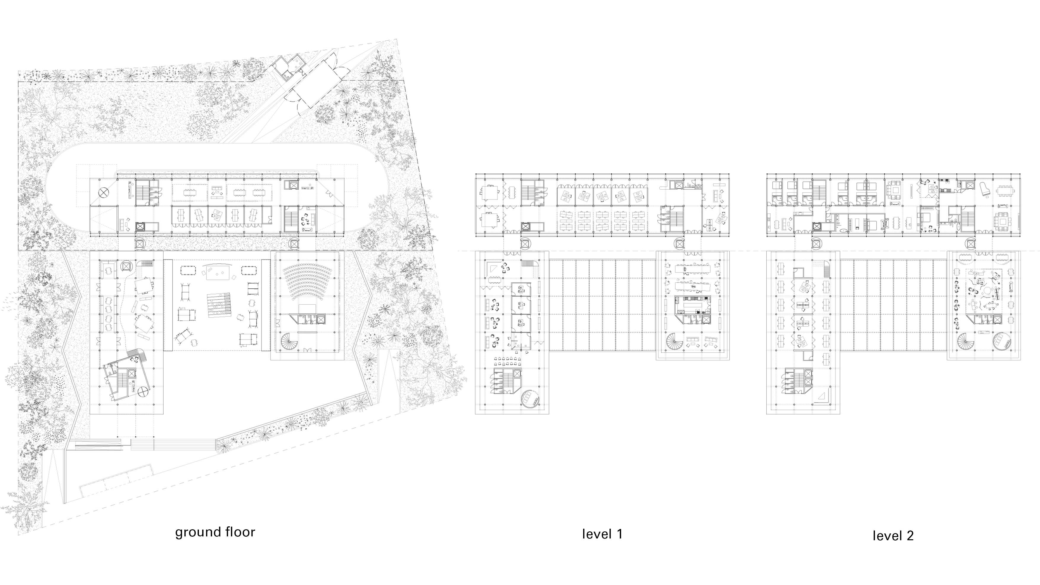 Plans, but not all. The horizontal rectangle is the embassy's office with the residence. The longer vertical one is the consulate, and the shorter one is the embassy's public area.