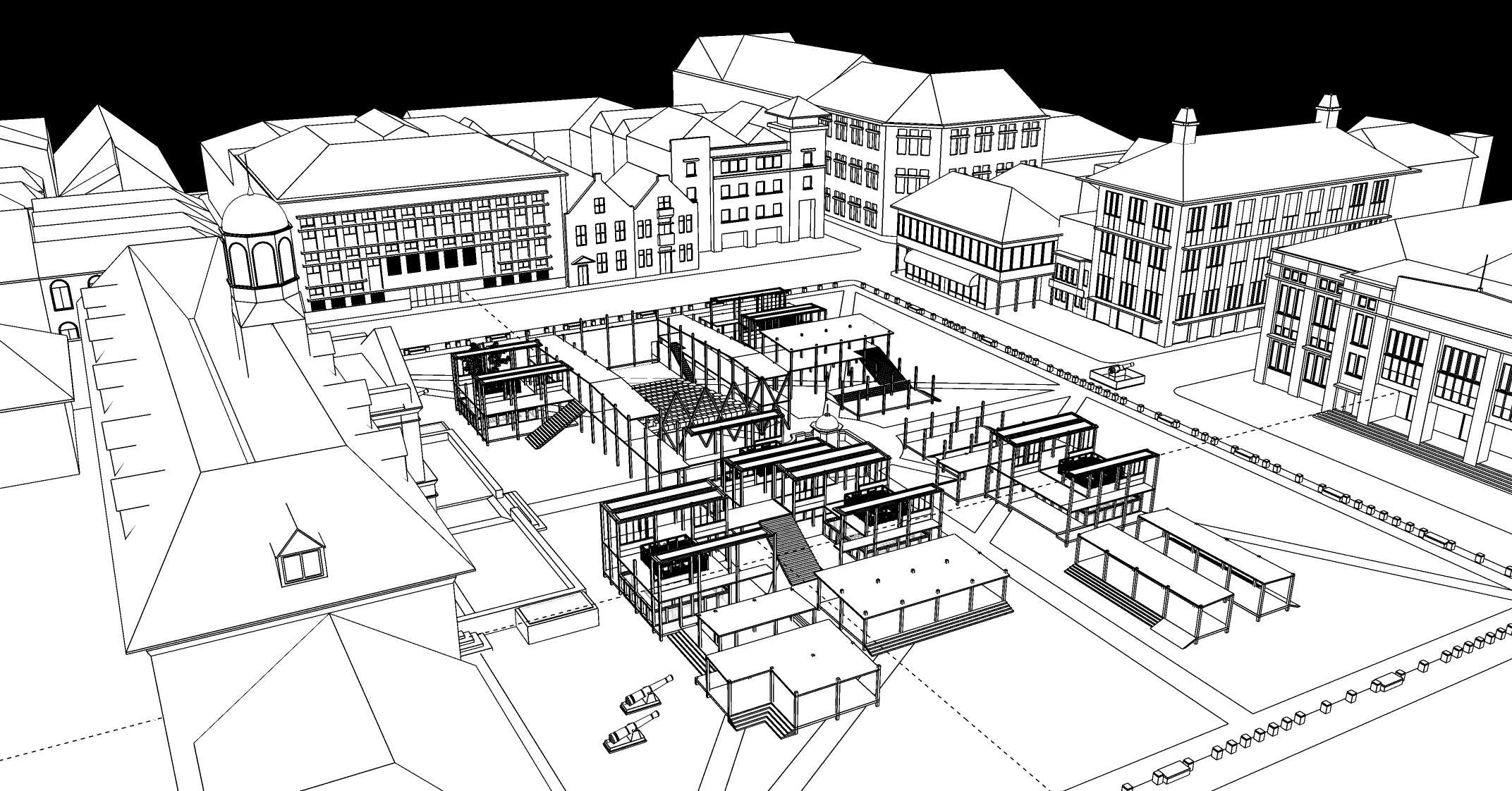 Water is the source of life; it can uplift or destroy. Combined with temporary structures, it unleashes even greater potential.