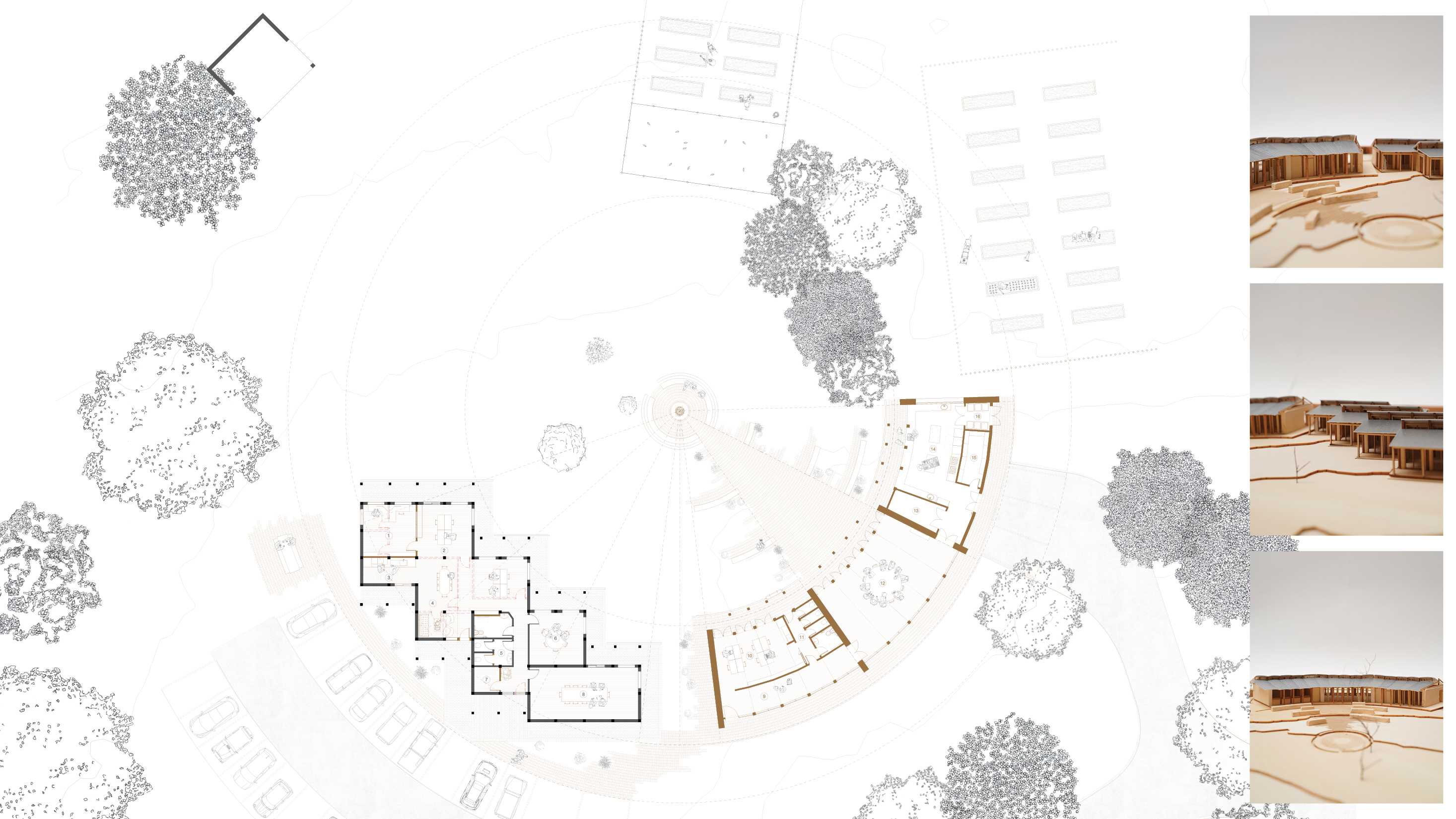 Ground Floor Plan and Model Images.