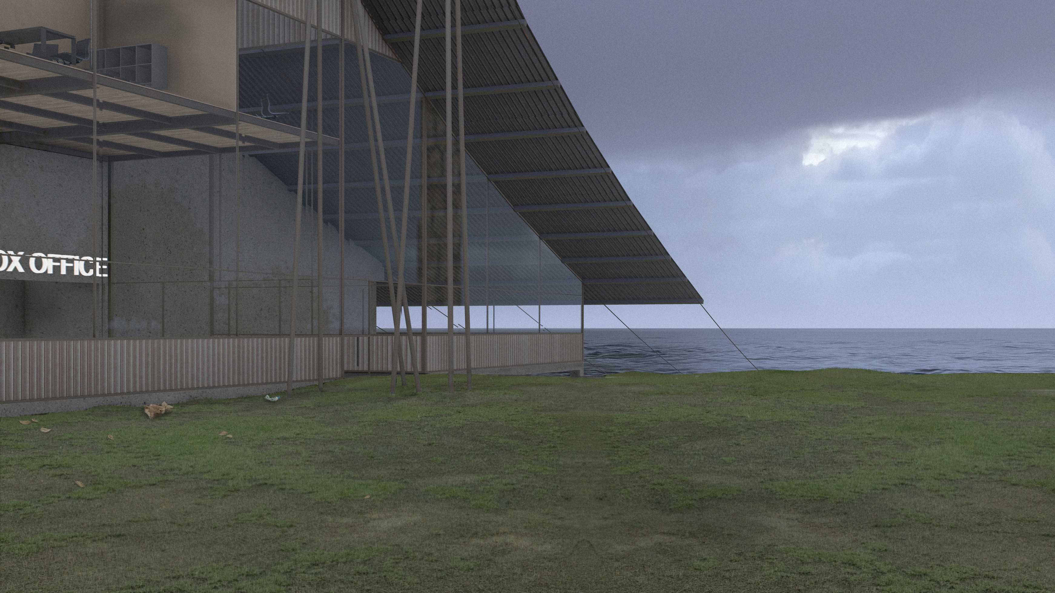 With its proximity to Sydney Harbour views, Berrys Bay provides a breathtaking backdrop for dramatic expression, emphasised through the theatre’s extensive glazing and sloping roof. 
