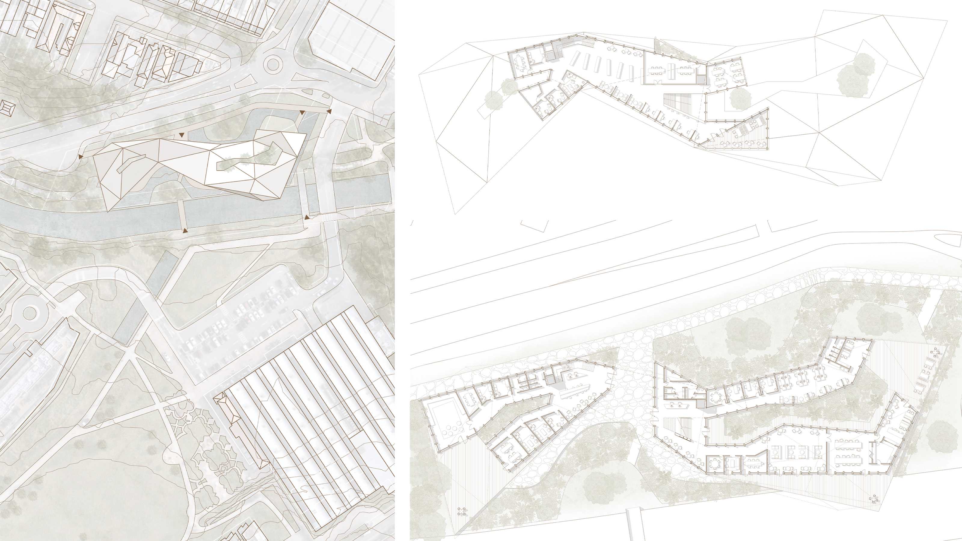Context Site Plan + Floor Plans