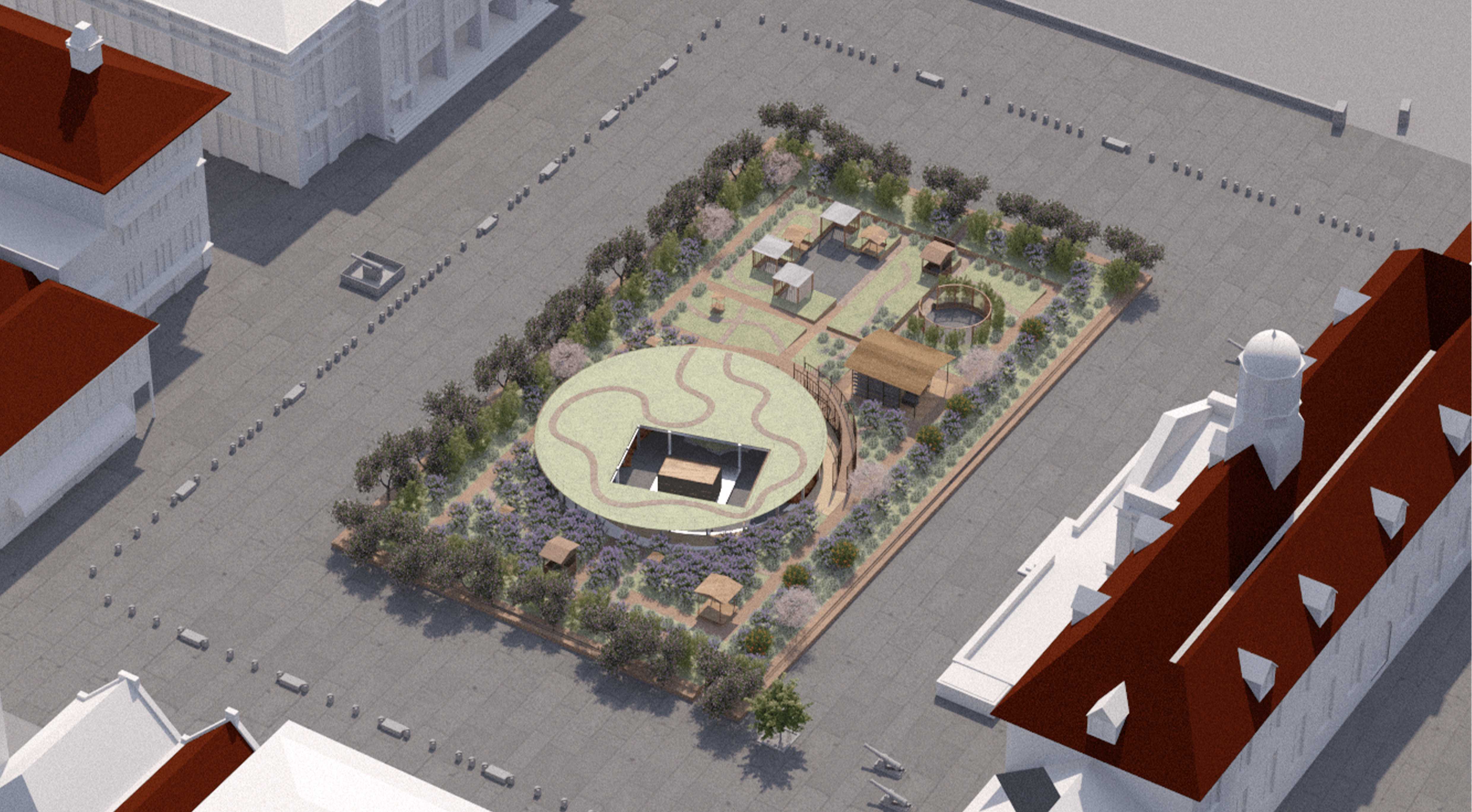 Overall Axonometric of Oasis