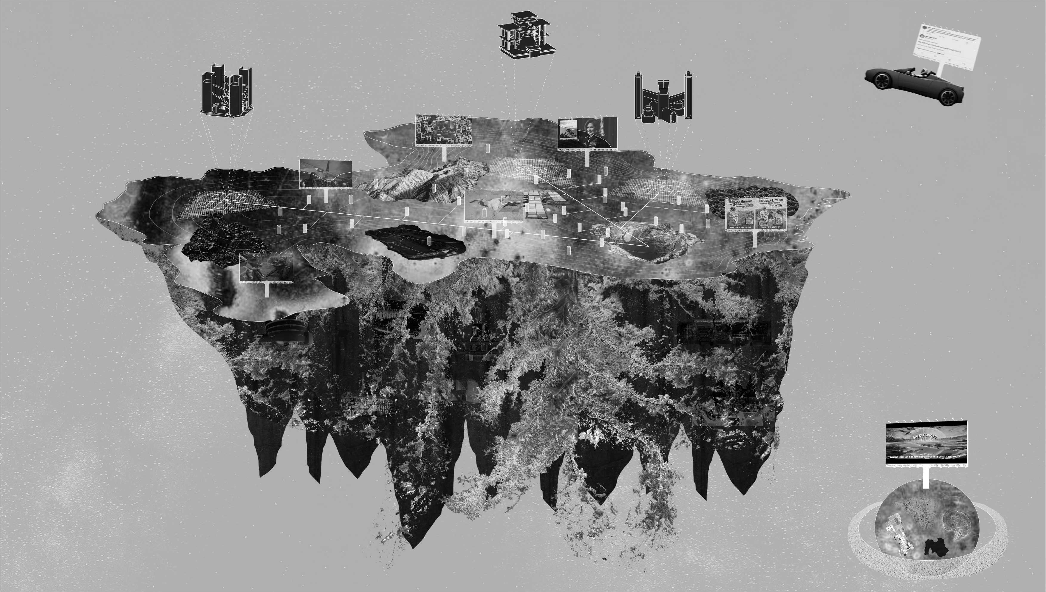 The space uyuni creates a myth which exists beyond the confines of its earthly restraints and is a counter narrative to the new “el dorado” or place of lithium dreams.