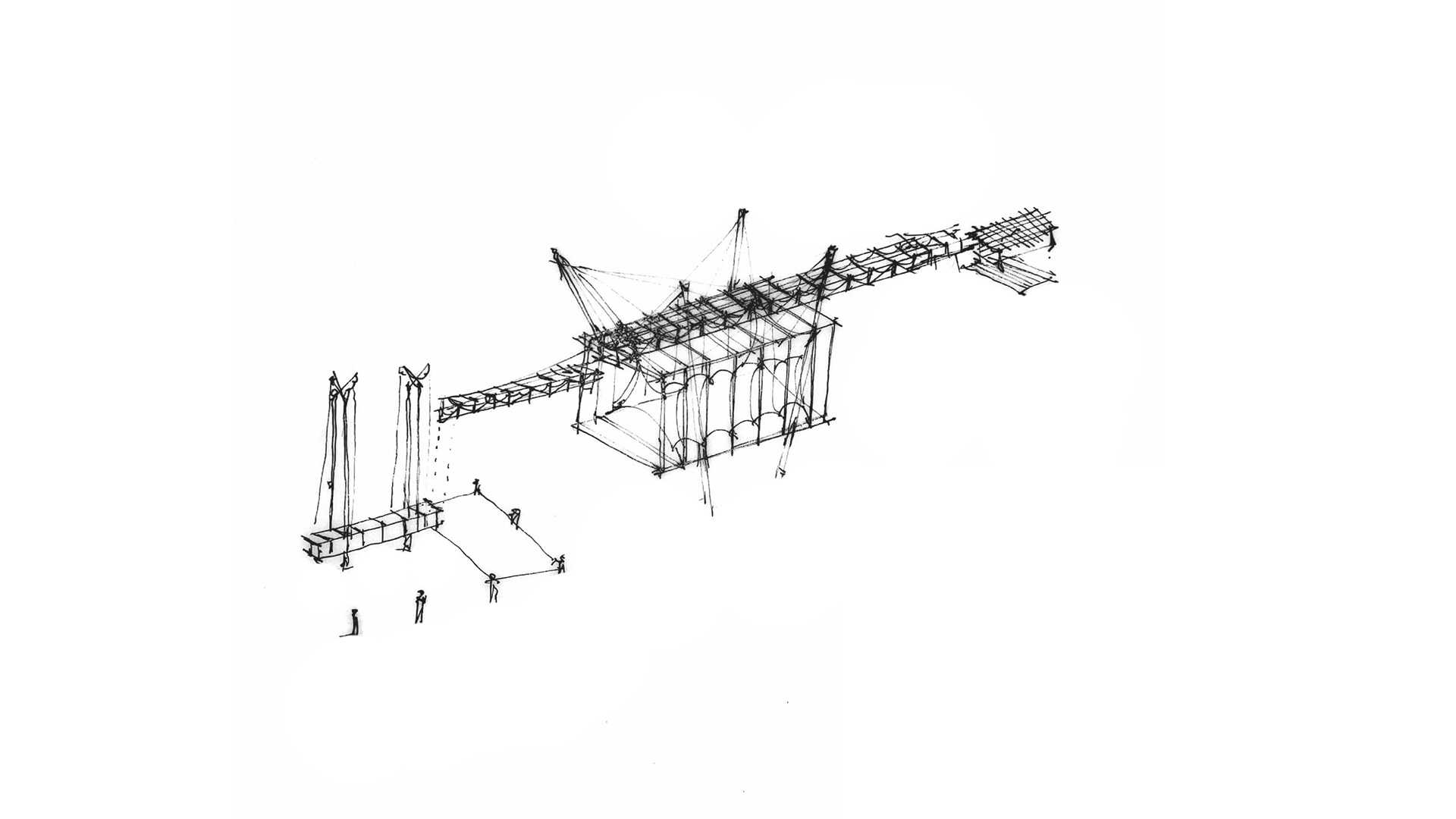 Tensioned. Concept sketch 
