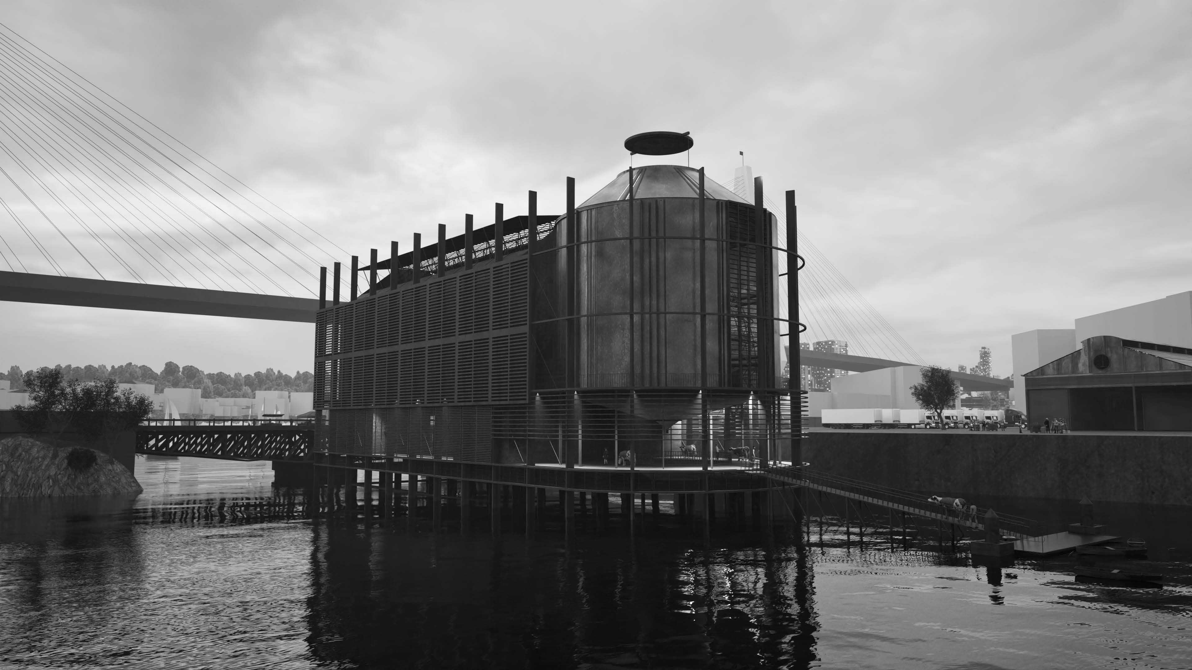 View from Johnstons Bay
Glebe Island, Rozelle
Render


