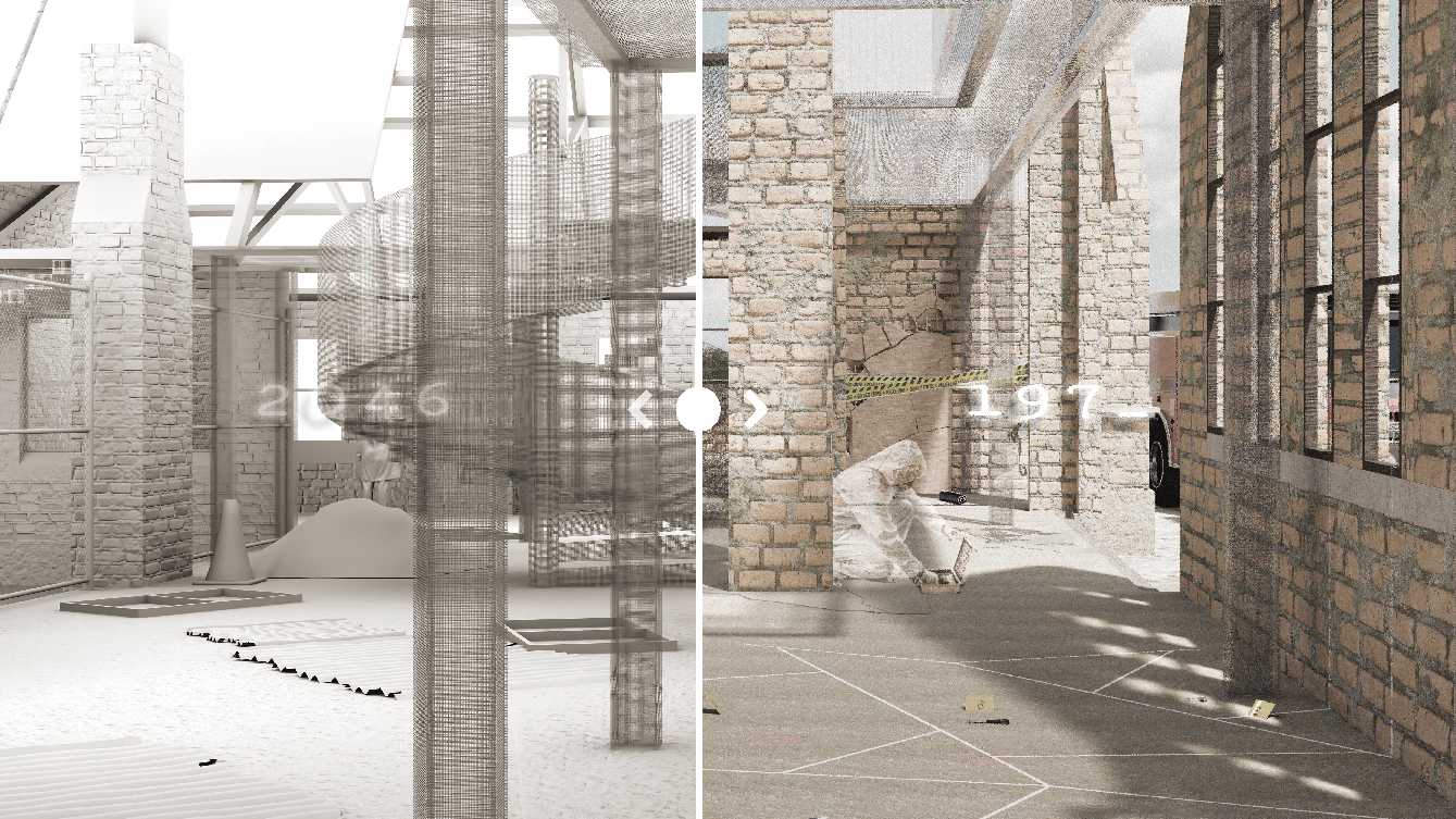 Architecture is a silent witness beyond time. The traces of time become evidence of memory fragments stored in the 'archive'.