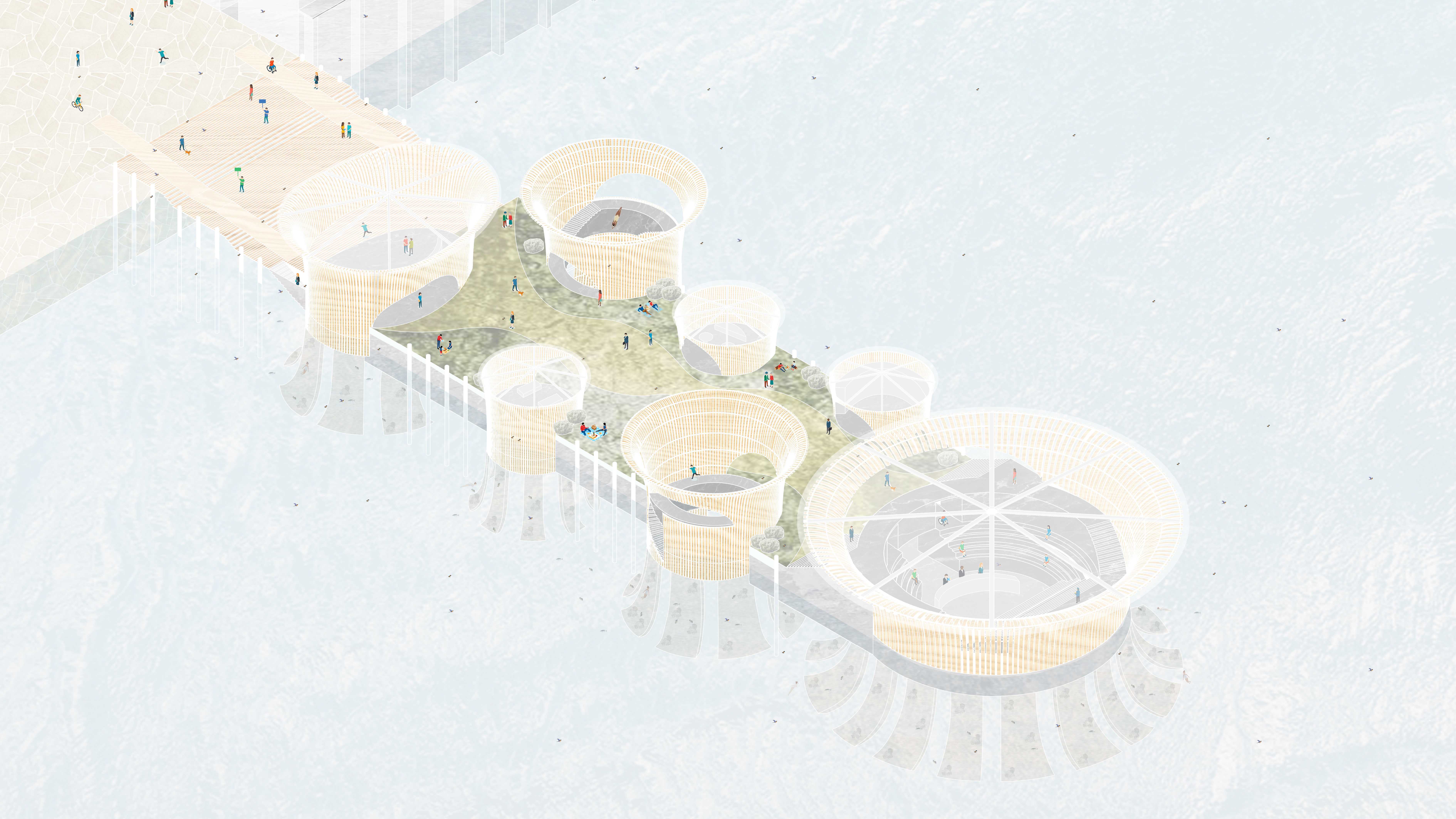 Isometric drawing of 'The Soul of North Sydney'