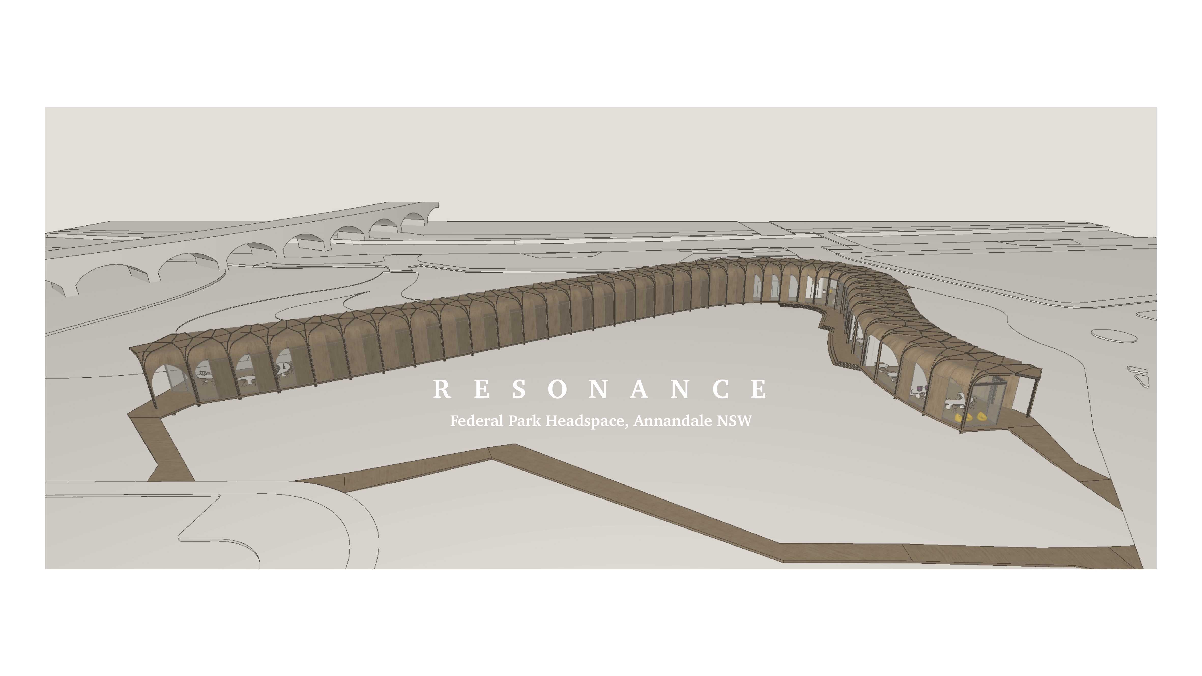 Aerial perspective of project