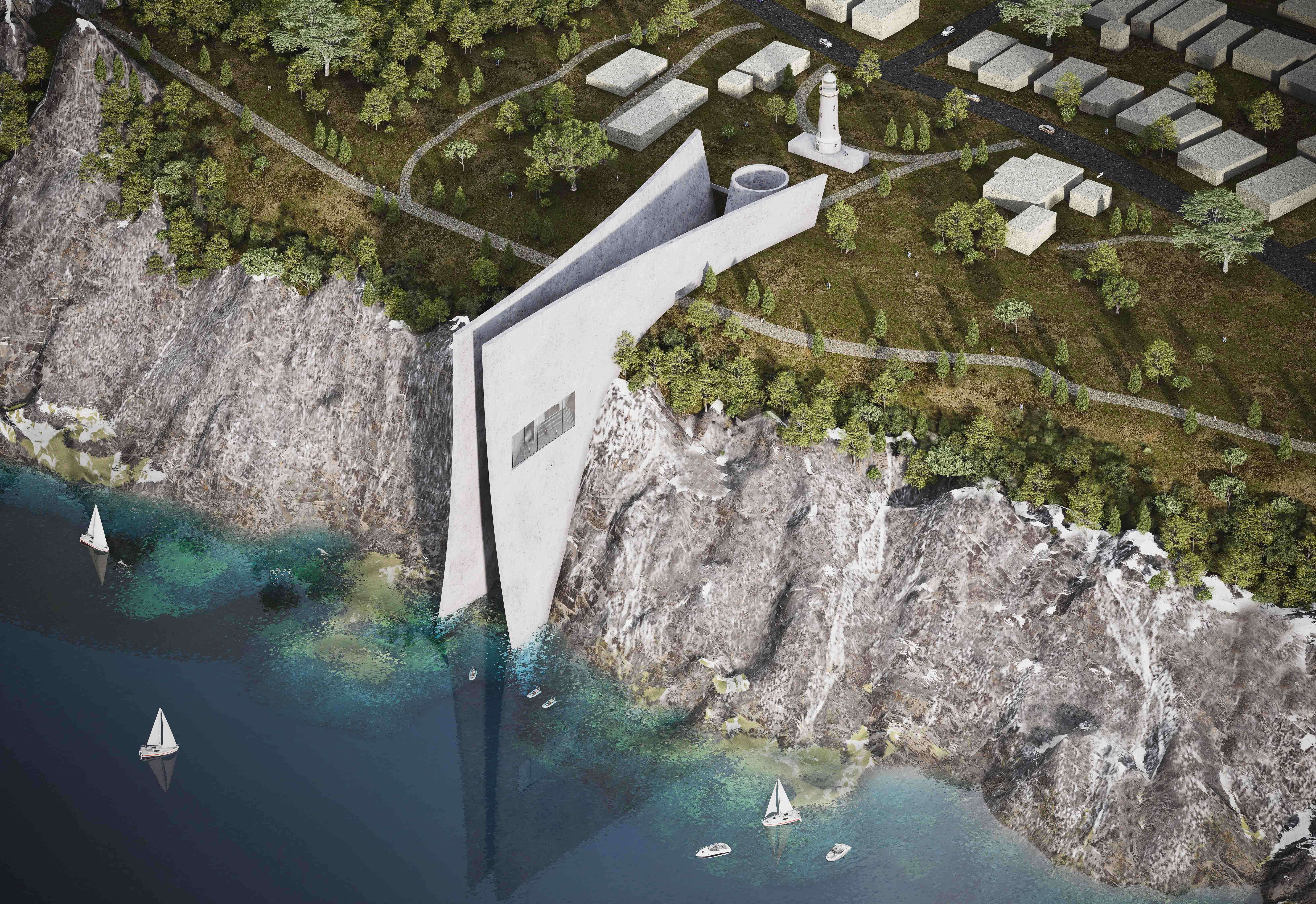 Birdview Exterior Rendering